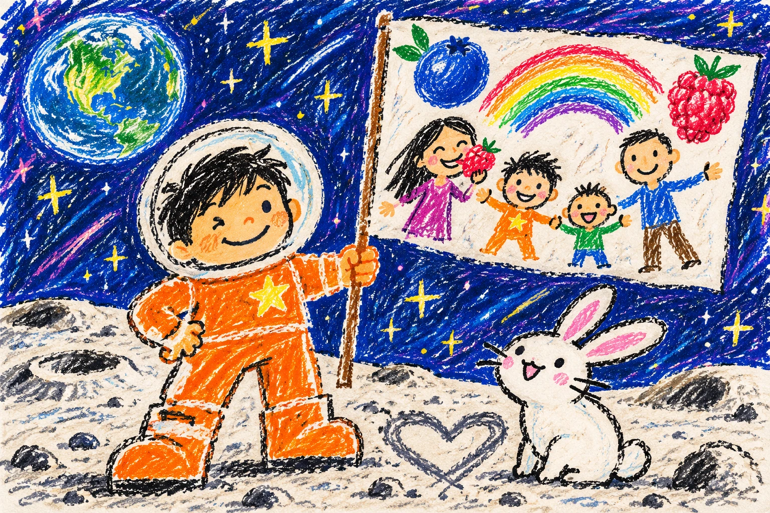 Henry Drew the Universe illustration