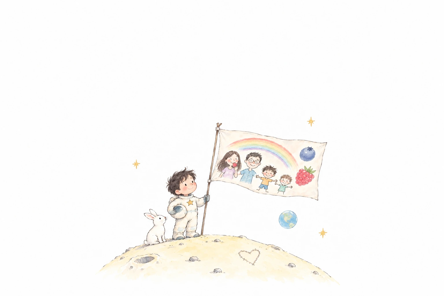 A Small Moon, a Big Love illustration