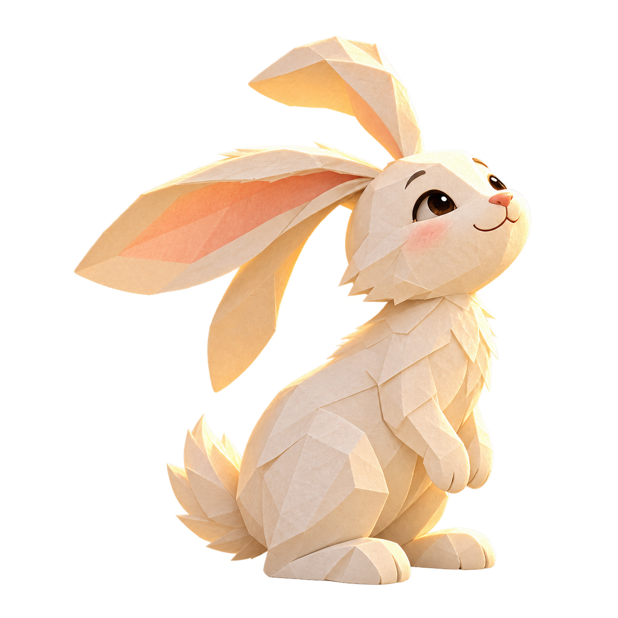 The friendly white paper Moon Rabbit.